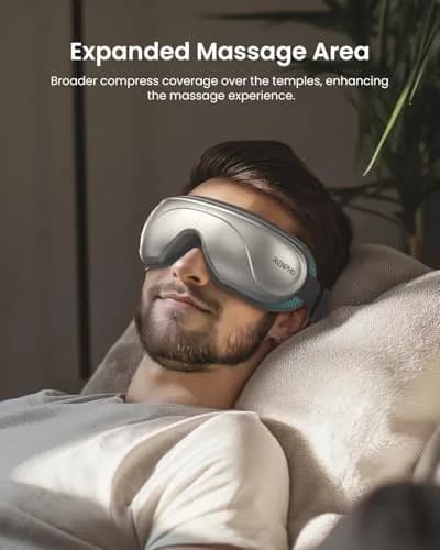 RENPHO Eyeris 2 Eye Massager with Heat & Cooling, Heated Eye Mask, 1500mAh Battery | Relieves Dry Eyes & Tension thumbnail 4