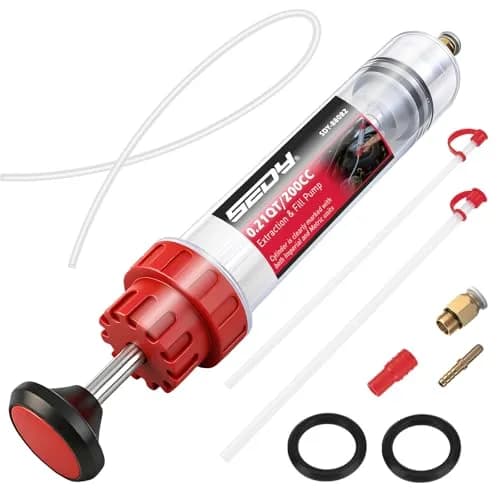SEDY 200CC Automotive Fluid Extractor Syringe Pump with Long Hose & Extension Tubes | Precise Oil & Fluid Transfer in India thumbnail 1