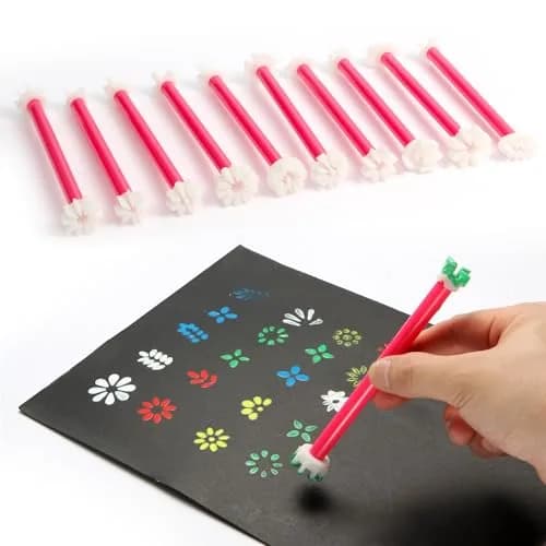 DAFENCHI Flower Floral Dotting Tools for Dot Painting, 10 Pens | 20 Shapes thumbnail 1