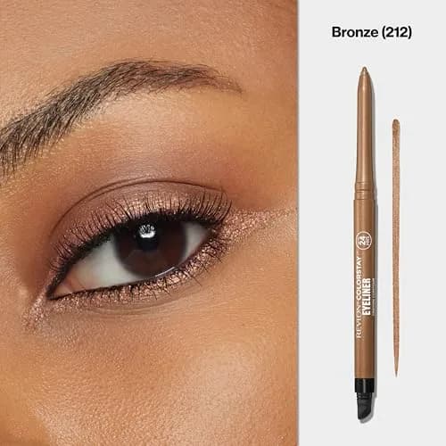 REVLON ColorStay Pencil Waterproof Eyeliner Bronze 0.01 oz (0.28 g) | Ophthalmologist Tested for All Skin Types - view 3