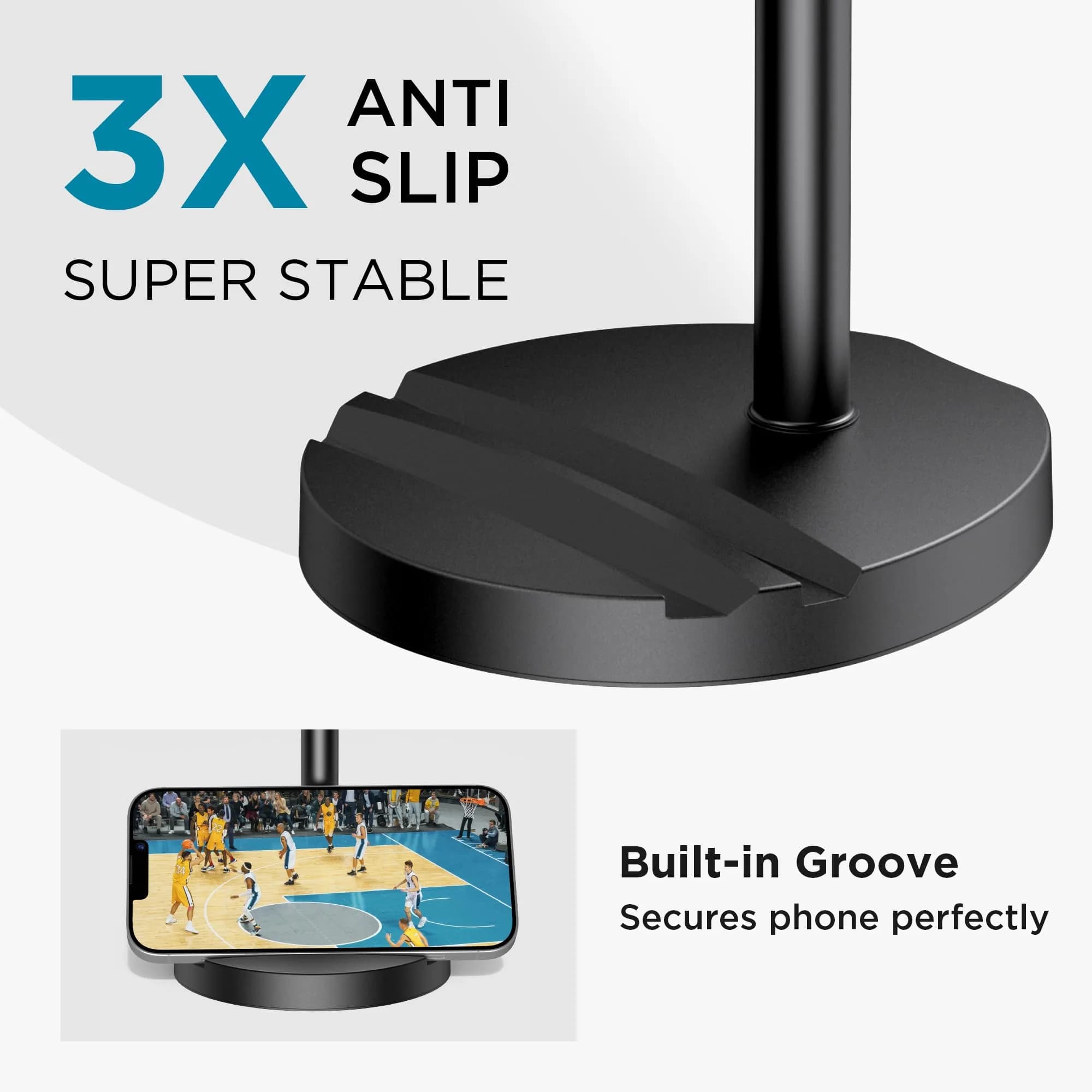 InnoGear Telescopic Webcam Stand with Phone Holder | 29.5 cm (11.42") Height Adjustment - view 3