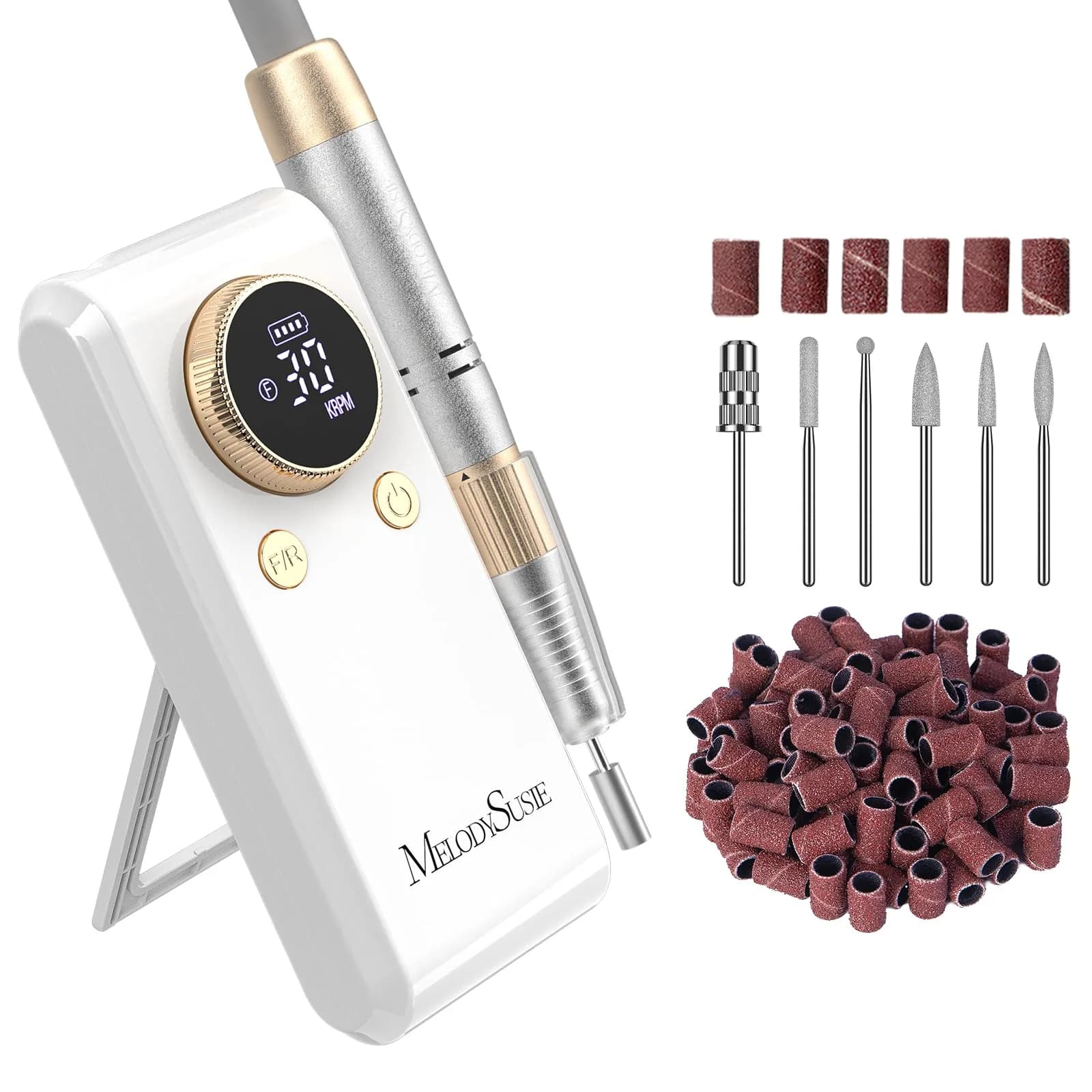 MelodySusie Professional Rechargeable Nail Drill Kit | 30,000 RPM High-Performance Motor - main product image