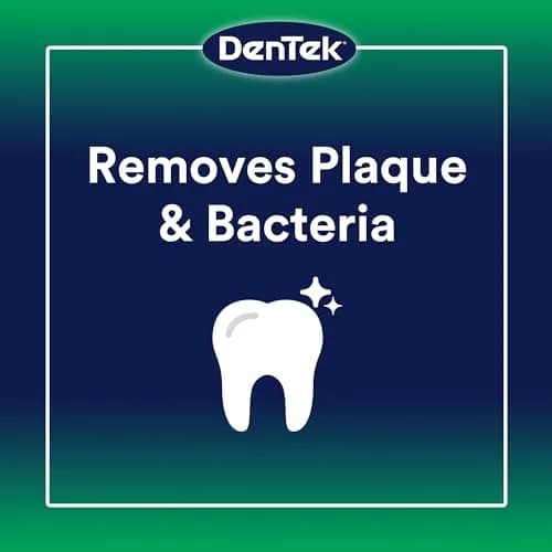 DenTek Triple Clean Advanced Clean Floss Picks 450 Count (150 Count Pack of 3) | Fluoride Infused Mint Floss thumbnail 3