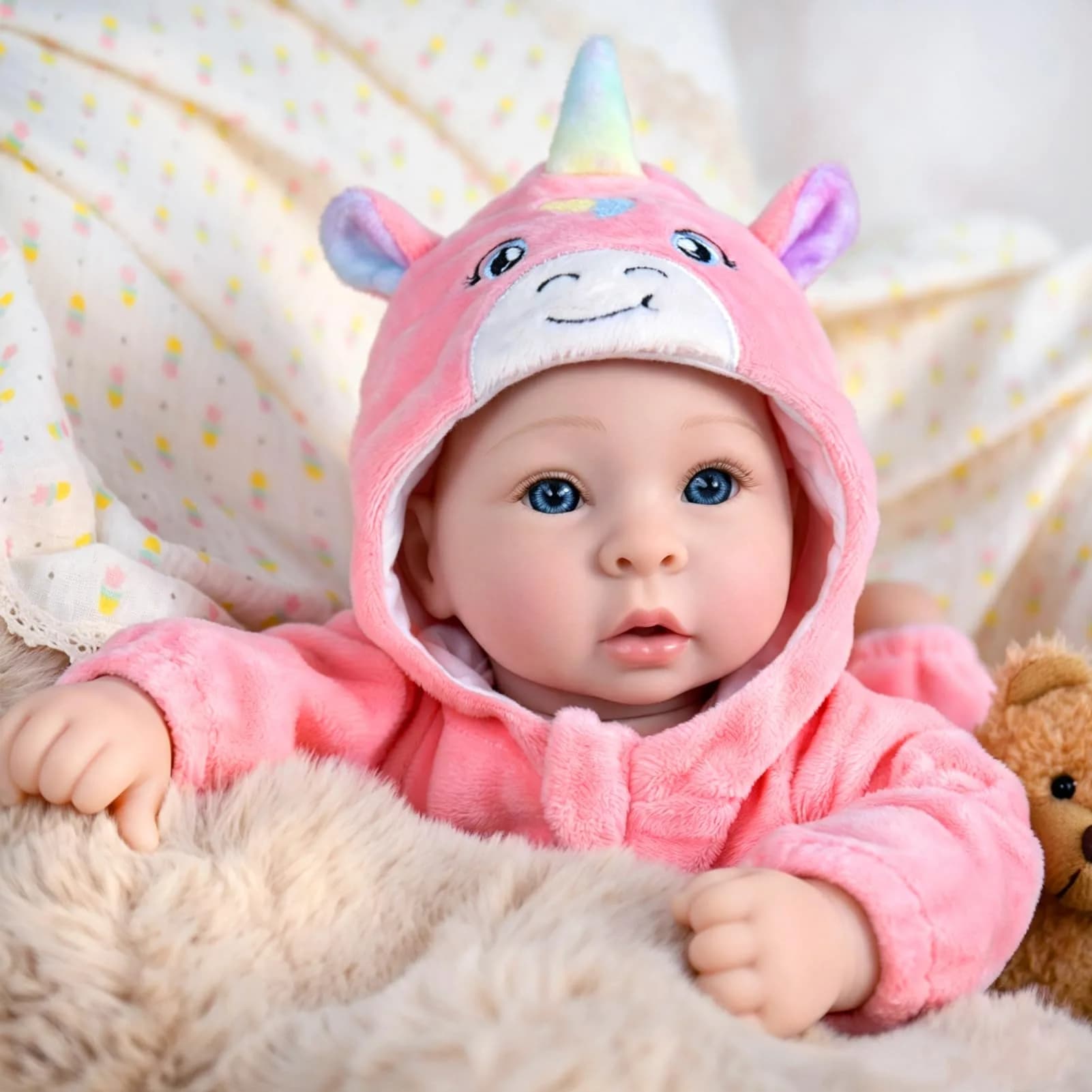 UOFTKIZ Realistic Baby Doll 17 Inch Soft Body with Accessories | Ages 3+ - view 2
