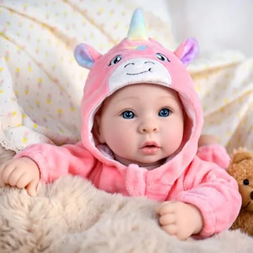 UOFTKIZ Realistic Baby Doll 17 Inch Soft Body with Accessories | Ages 3+ thumbnail 2