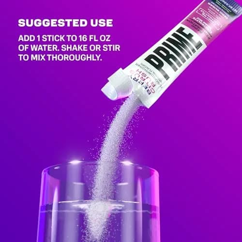 PRIME Rapid Rehydration Electrolyte Powder Sticks, Berry Citrus Rush | Sugar Free Hydration Drink Mix, 16 Count, USA Import thumbnail 5