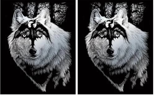 Royal Brush Silver Foil Engraving Art Kit 20.3 x 25.4 cm (8 x 10 Inch) Dragon Wolf | Foil Art Kit for Adults & Kids thumbnail 1