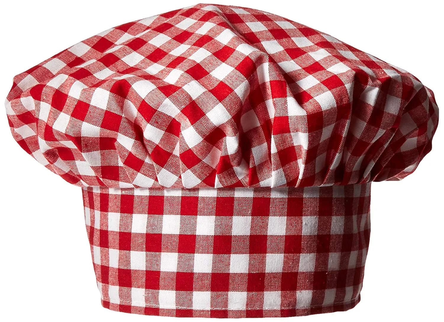 Beistle Red Gingham Fabric Chef's Hat (Pack of 2) | Classic Kitchen Costume Accessory — Pack of 2