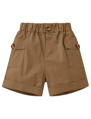 IBTOM CASTLE Baby Boys Wild One Birthday Outfit Brown 12-18 Months | Safari Explorer 5-Piece Set thumbnail 3