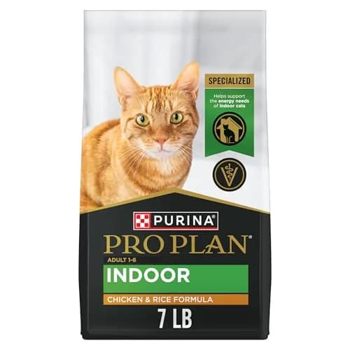 Purina Pro Plan Adult Indoor High Protein Cat Food 7 lb | Supports Lean Muscle & Weight thumbnail 1