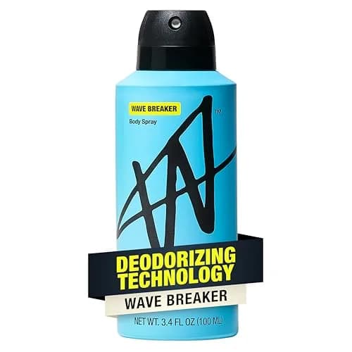W Jake Paul Wave Breaker Body Spray for Men 3.4 fl oz | Odor Blocking, Long Lasting, Made for Active Men thumbnail 1