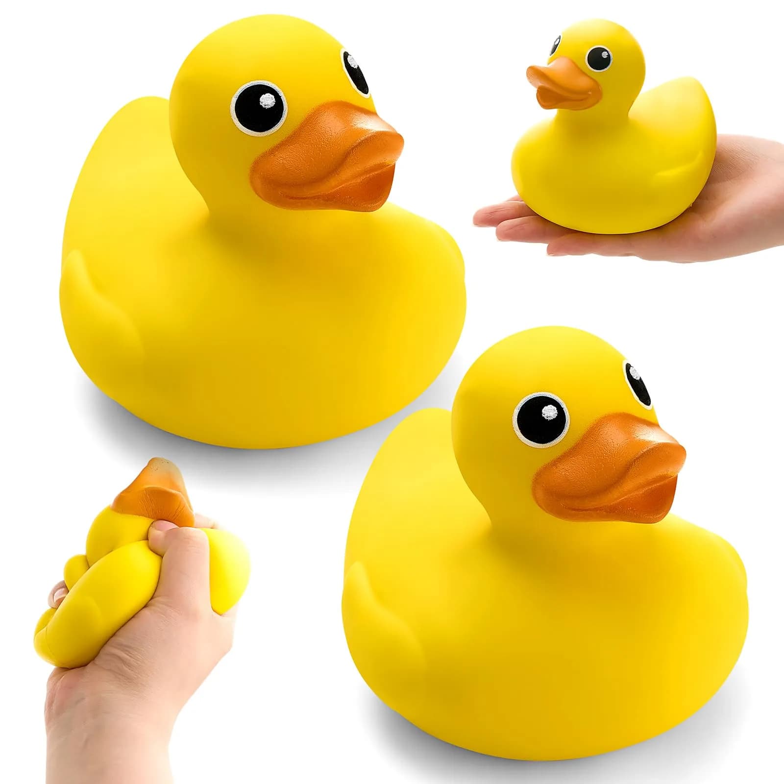Hungdao Duck Foam Ball Slow Rebound PU Duck Squeeze Toy 12cm (4.72 inches) | Non-Toxic & BPA-Free Sensory Toy - main product image
