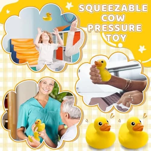 Hungdao Duck Foam Ball Slow Rebound PU Duck Squeeze Toy 12cm (4.72 inches) | Non-Toxic & BPA-Free Sensory Toy thumbnail 5