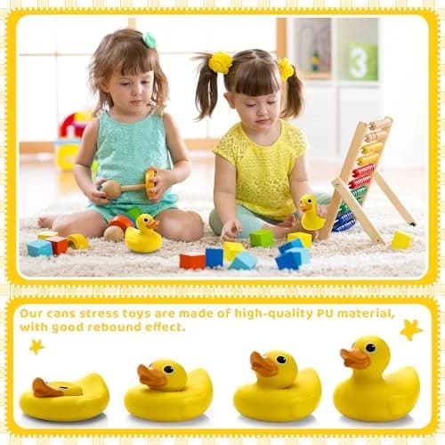 Hungdao Duck Foam Ball Slow Rebound PU Duck Squeeze Toy 12cm (4.72 inches) | Non-Toxic & BPA-Free Sensory Toy thumbnail 3