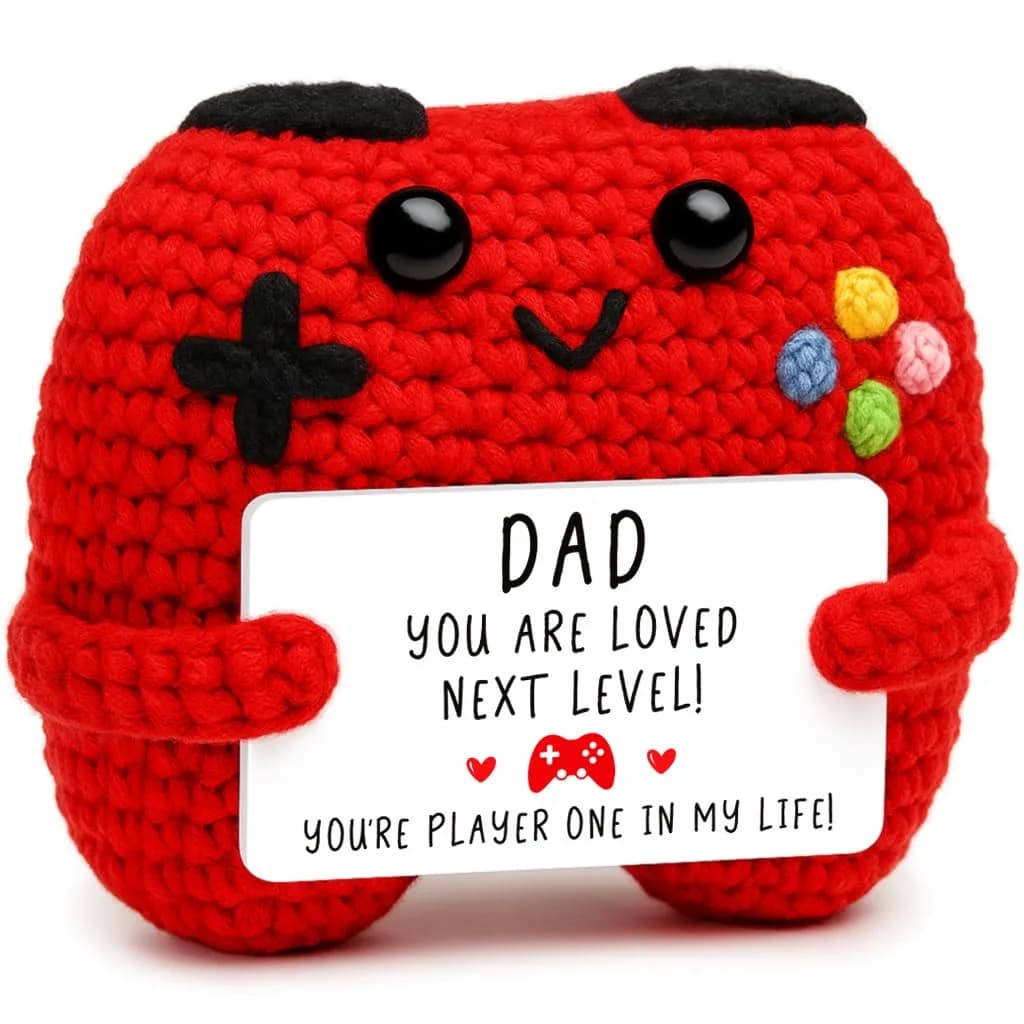 Busy Gaming Life Handmade Crochet Game Controller Decor for Dad | Cute Gamer Gift by Busy Gaming Life - main product image