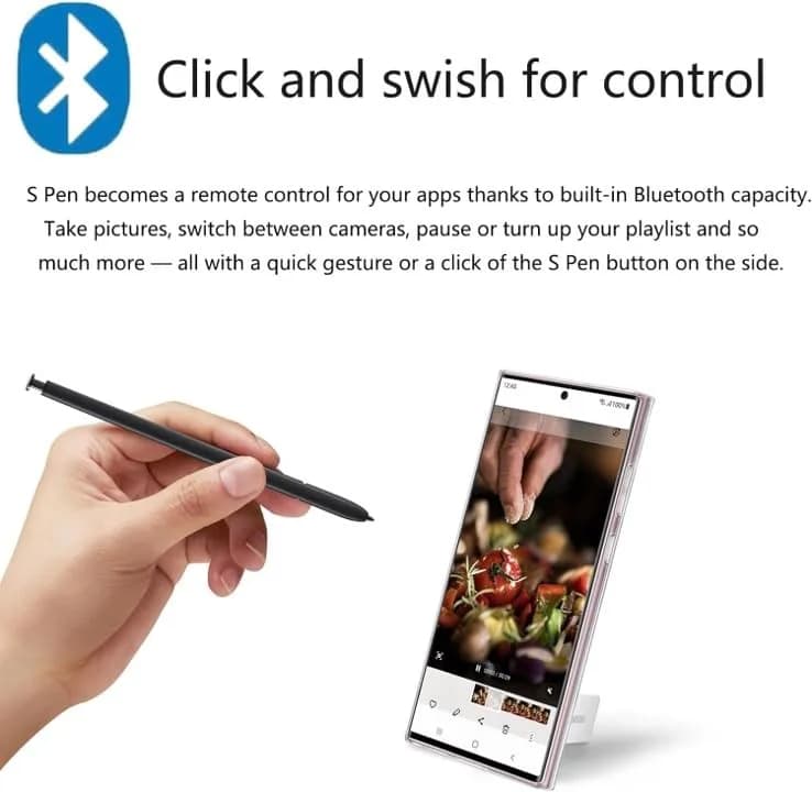 Qenw S Pen S24 Ultra (with-Bluetooth) Replacement for Galaxy S24 Ultra 5G | Touch Stylus + Tips thumbnail 3