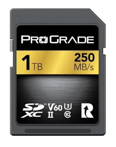 ProGrade Digital Gold SDXC UHS-II V60 Memory Card 1TB (1000 GB) | Professional Speed for 4K Video & High-Res Photos thumbnail 1