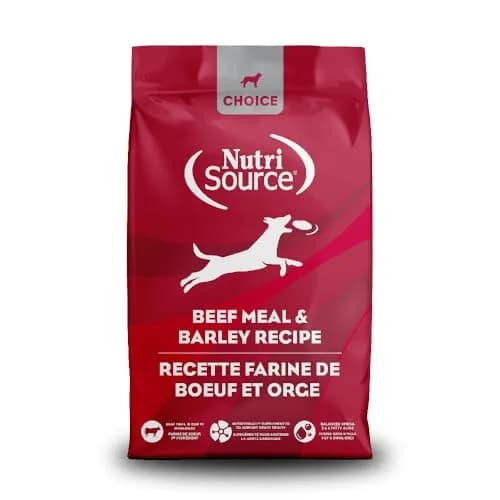 NutriSource Choice Beef & Barley Dog Food 40lb | Probiotics & Wholesome Nutrition thumbnail 1