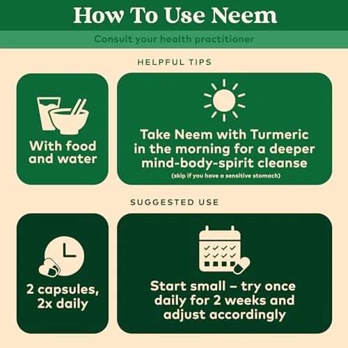 ORGANIC INDIA Neem Leaf Capsules, Herbal Supplement, Vegan, 90 Count | Supports Skin & Immunity thumbnail 5
