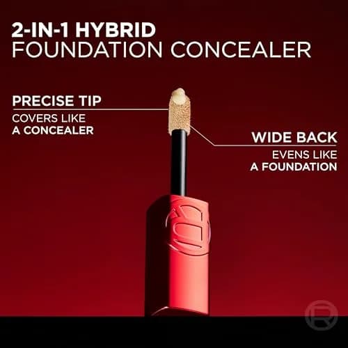 L'Oreal Paris Infallible Skin Ink 2-in-1 Foundation Concealer 0.5 Fl Oz | Up to 48HR Transfer-Resistant, Medium Coverage thumbnail 6