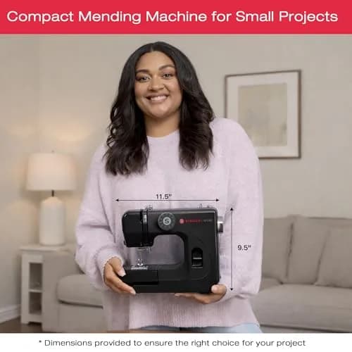SINGER M1000 Portable Sewing Machine with Accessory Kit | Lightweight, 32 Stitch Applications, Beginner-Friendly (enables easy repairs, travel-ready, USA import) thumbnail 2