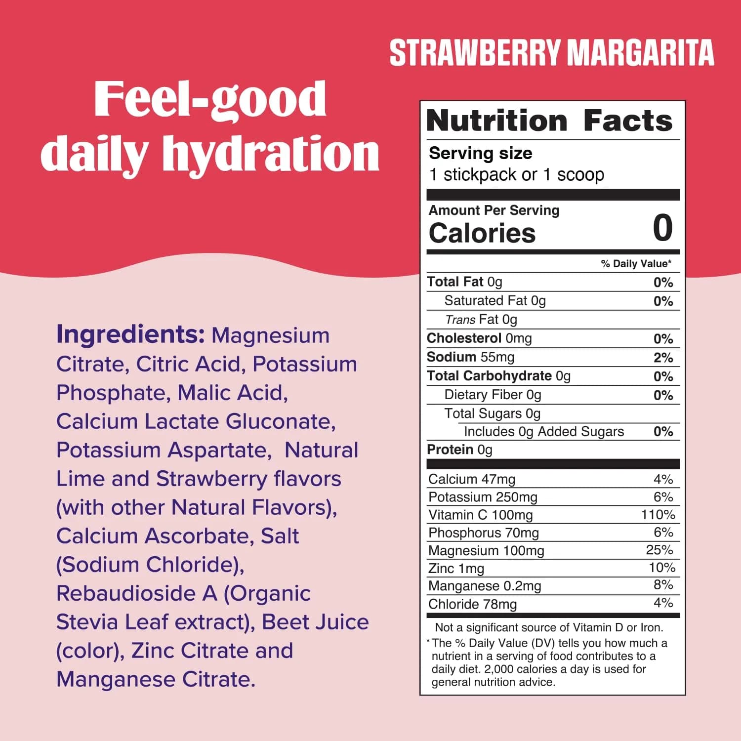 Ultima Replenisher Strawberry Margarita Electrolyte Packets 16 Stickpacks | Sugar-Free Hydration with 6 Key Electrolytes - view 3