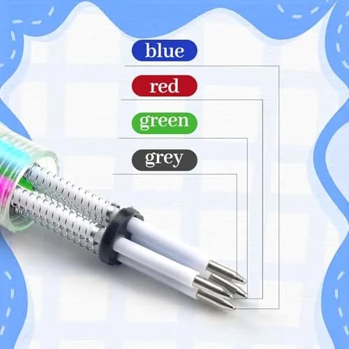 CZWZ 4-in-1 Mini Multicolor Ballpoint Pens Bulk (200 Count, Assorted Designs) | Smooth Ink Flow for Students & Parties thumbnail 3