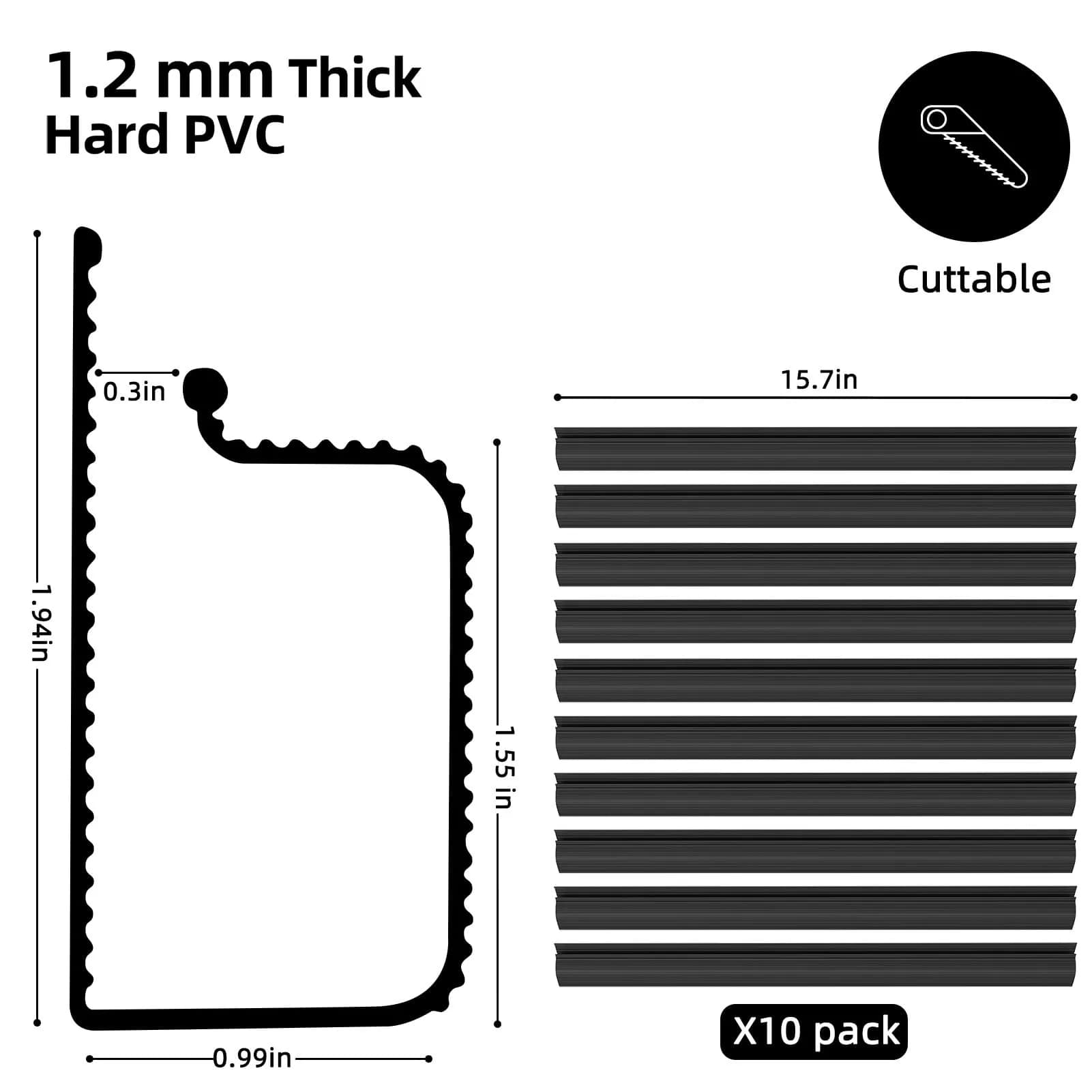 YECAYE Black Cable Management Kit | 157in (3.99m) Total Length - view 2