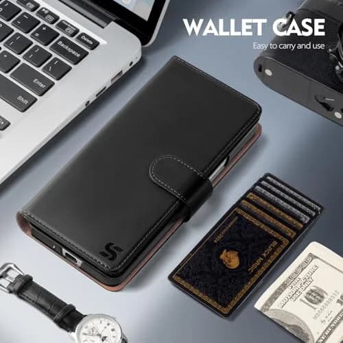 Shieldtop Black Wallet Case for Samsung Galaxy Z Fold 7 with Card Holder & RFID Blocking | 17.0cm (6.7in) Flip Folio thumbnail 2