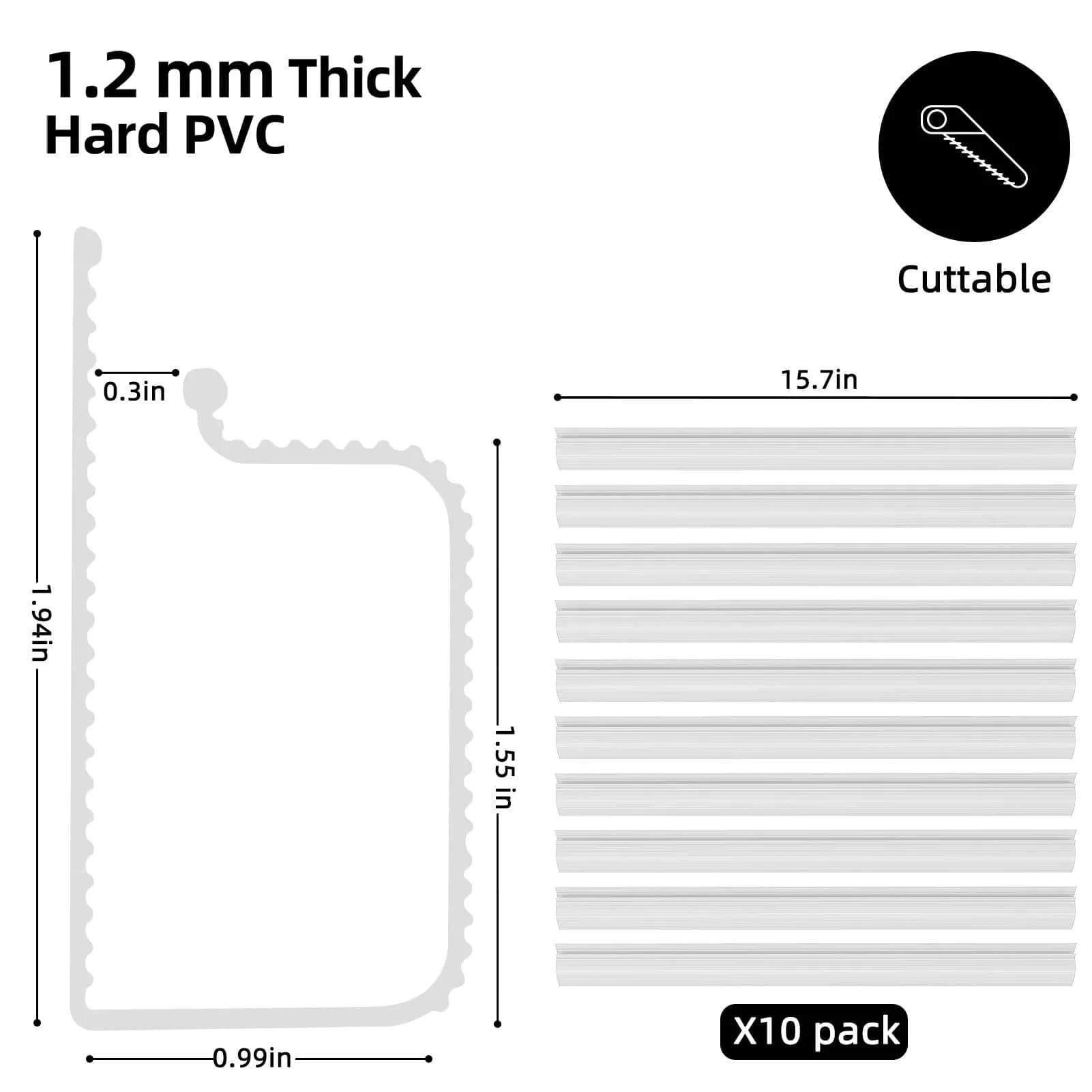 YECAYE White Cable Management Kit | 157in (3.99m) Total Length - view 2