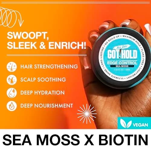 ALL DAY GOT HOLD Extreme hold Sea Moss Edge Control 2.02 fl.oz/60ml | Long-lasting, Hydrating & Vegan thumbnail 3