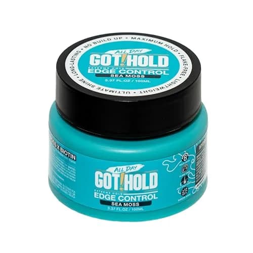 ALL DAY GOT HOLD Extreme Hold Sea Moss Edge Control 100ml | Strong, Flake-Free, Vegan thumbnail 1