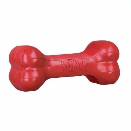 KONG Goodie Bone Treat Dispensing Dog Toy, Red, Small (2-Pack) | Durable Natural Rubber for Interactive Play — Small
