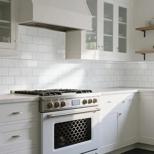 Art3d Subway Peel and Stick Backsplash 12.6 x 10.6 in Thickened Design | Modern White Tile for Kitchen & Bathroom thumbnail 2
