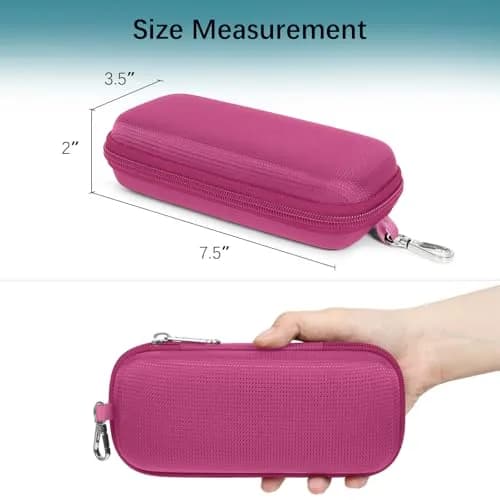 Tangoner Double Eyeglasses Case for Dual Sunglasses | Hard Shell with Zipper, Compact & Protective (70-120 chars) thumbnail 6