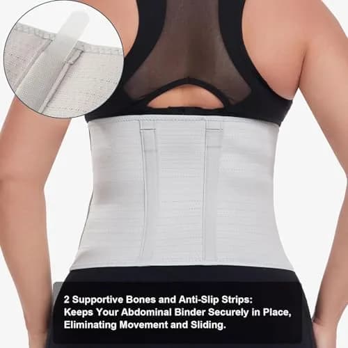 MAMODY Postpartum Recovery Belly Binder for C-Section & Natural Delivery | Adjustable Support for New Mothers thumbnail 5
