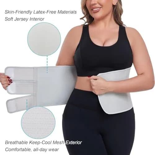 MAMODY Postpartum Recovery Belly Binder for C-Section & Natural Delivery | Adjustable Support for New Mothers thumbnail 2