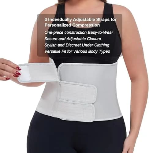 MAMODY Postpartum Recovery Belly Binder for C-Section & Natural Delivery | Adjustable Support for New Mothers thumbnail 3
