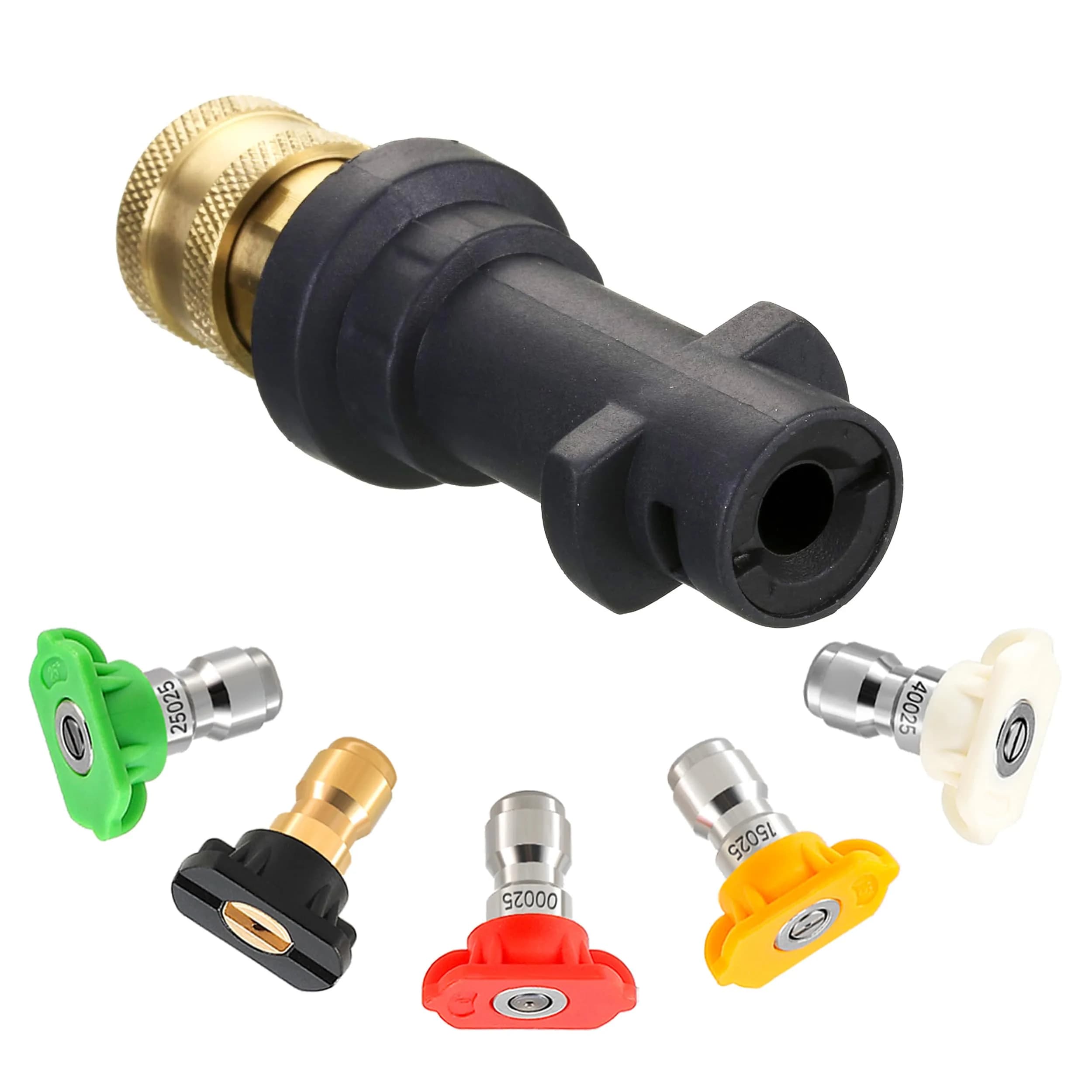 M MINGLE Pressure Washer Gun Coupler to 1/4" QC | Compatible with Karcher K2-K7 (Pre-2010) & Stanley SLP