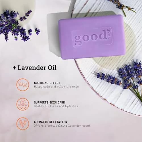 Alaffia Good Soap Bar Value Pack, Lavender, 8 Bars + Trial-Size Bar | Nourishing Fair Trade Shea & Coconut Oil thumbnail 4