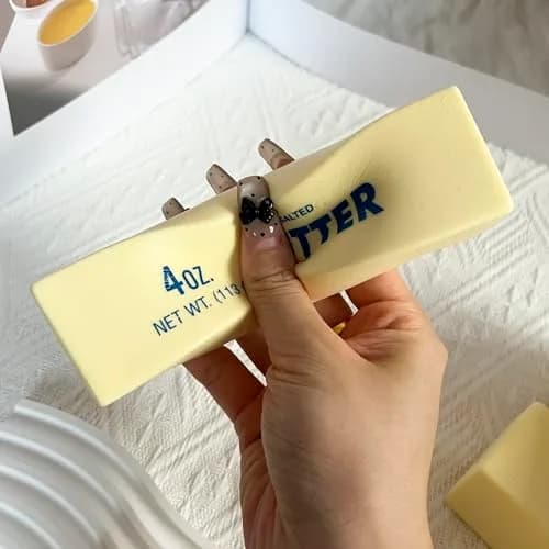 Generic Butter Slow Rising Squishy Toy | Non-Toxic PU, Vanilla Scented, 1.57x1.57x5.51 inches thumbnail 4