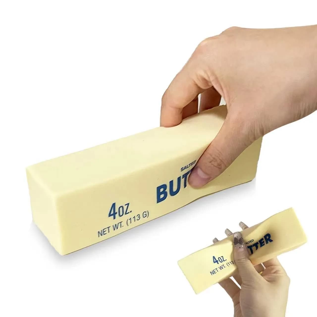Generic 1pc Butter Stick Squishy Toy - Slow Rising PU Stress Ball (2.36 in) - main product image