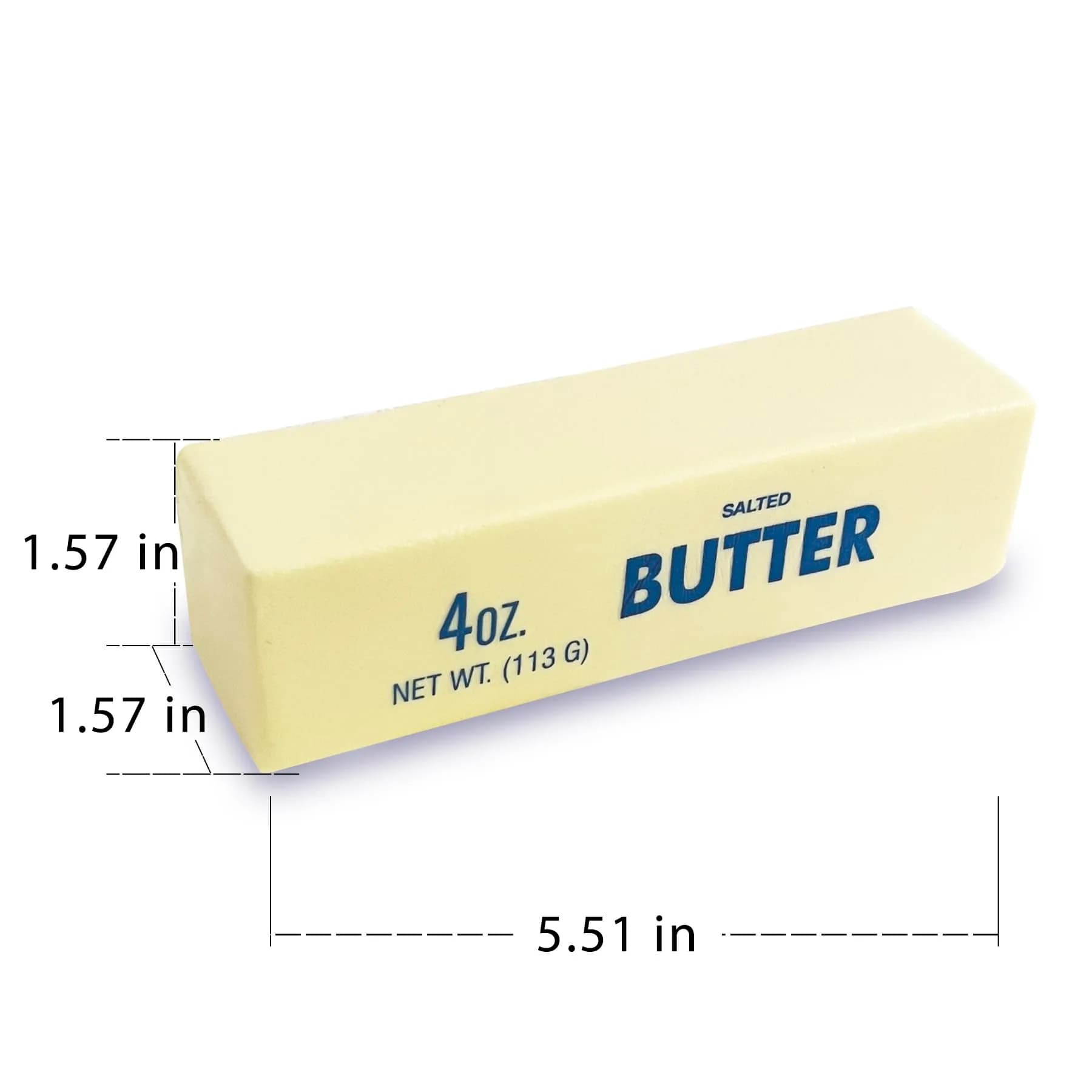 Generic 1pc Butter Stick Squishy Toy - Slow Rising PU Stress Ball (2.36 in) - view 3