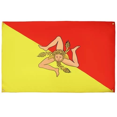 AZ FLAG Sicily Flag 150x90 cm | Lightweight Polyester for Indoor & Outdoor Use thumbnail 1