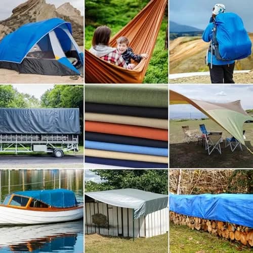 TeeLiy Waterproof Canvas Fabric by The Yard 600D Upholstery Outdoor Fabric 58" W (1 Yard, Dark Blue) | Heavy Duty Polyester for DIY Sewing thumbnail 7