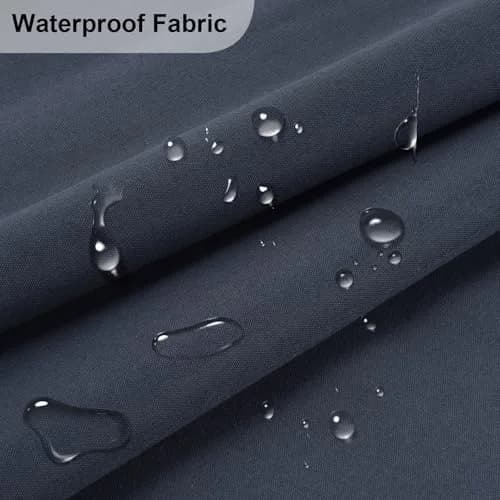 TeeLiy Waterproof Canvas Fabric by The Yard 600D Upholstery Outdoor Fabric 58" W (1 Yard, Dark Blue) | Heavy Duty Polyester for DIY Sewing thumbnail 2