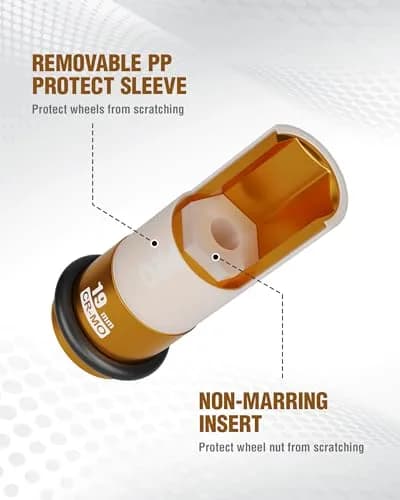 WORKPRO 1/2" Drive 19mm Deep Thin Wall Impact Socket | Premium Cr-Mo Steel for Lug Nuts thumbnail 6