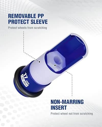 WORKPRO 1/2" Drive 17mm Deep Thin Wall Impact Socket | Chrome Molybdenum Steel thumbnail 6