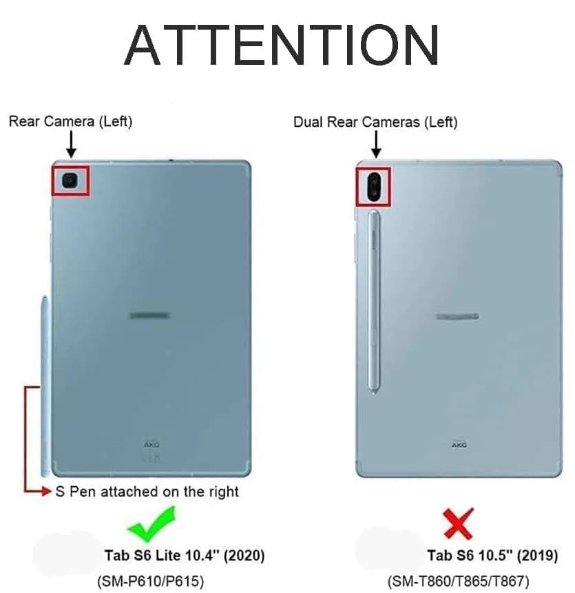 Amtake Replacement S Pen for Samsung Galaxy Tab S6 Lite (Light Blue, 6-Piece Set) | 4096 Pressure Levels thumbnail 6