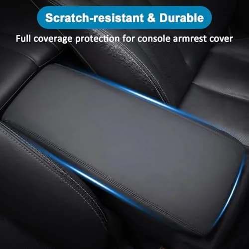 TOPINSTALL Center Console Cover for 2025-2027 Toyota Camry LE/SE/XLE/XSE | PU Leather Armrest Protector thumbnail 4